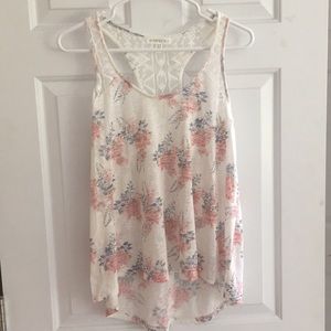 Loose Fitting Floral Tank Top